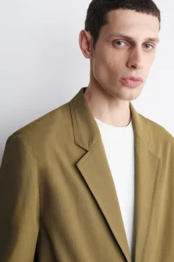 UNSTRUCTURED COTTON BLAZER