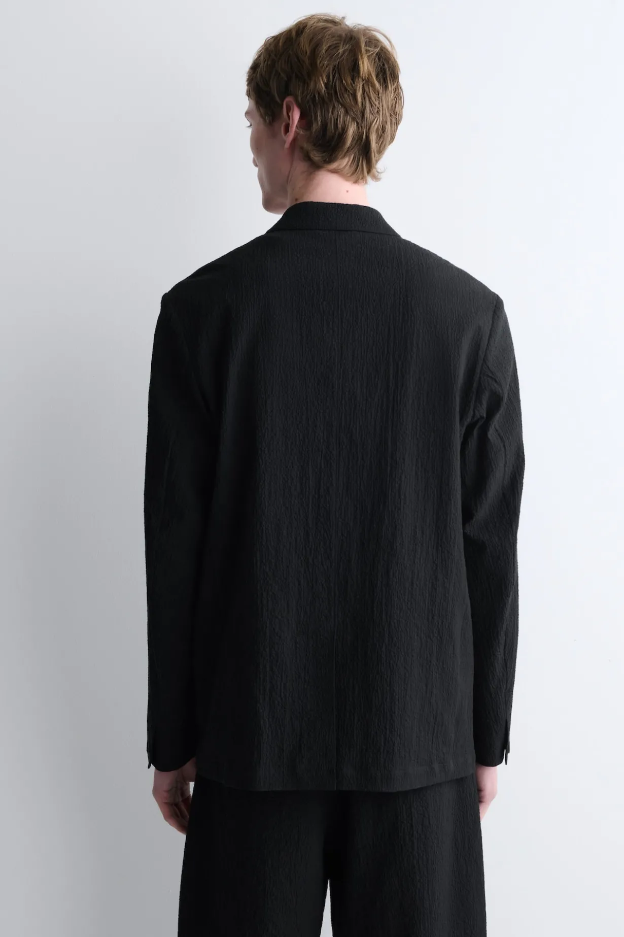 UNSTRUCTURED SEERSUCKER BLAZER