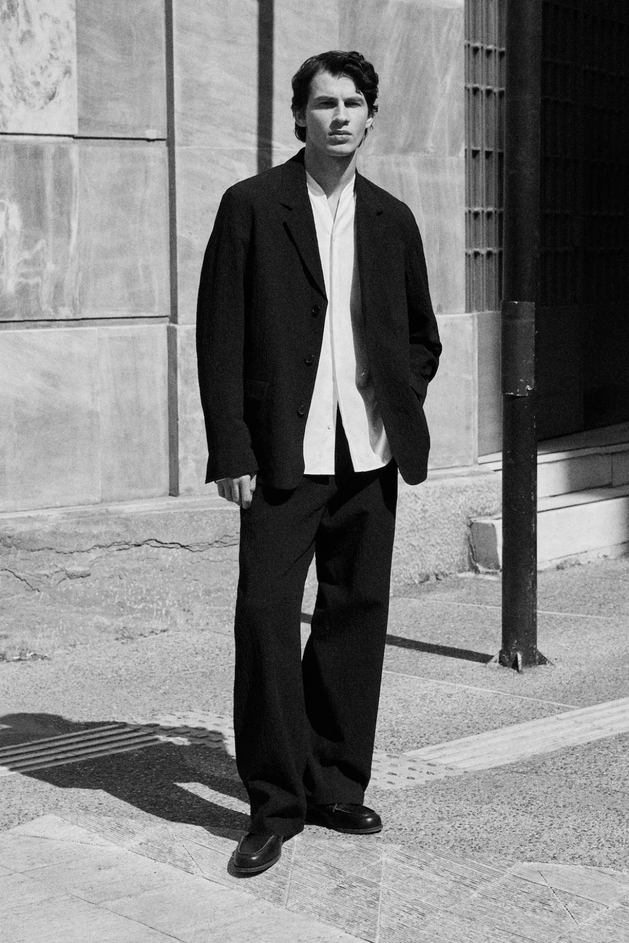 UNSTRUCTURED SEERSUCKER BLAZER