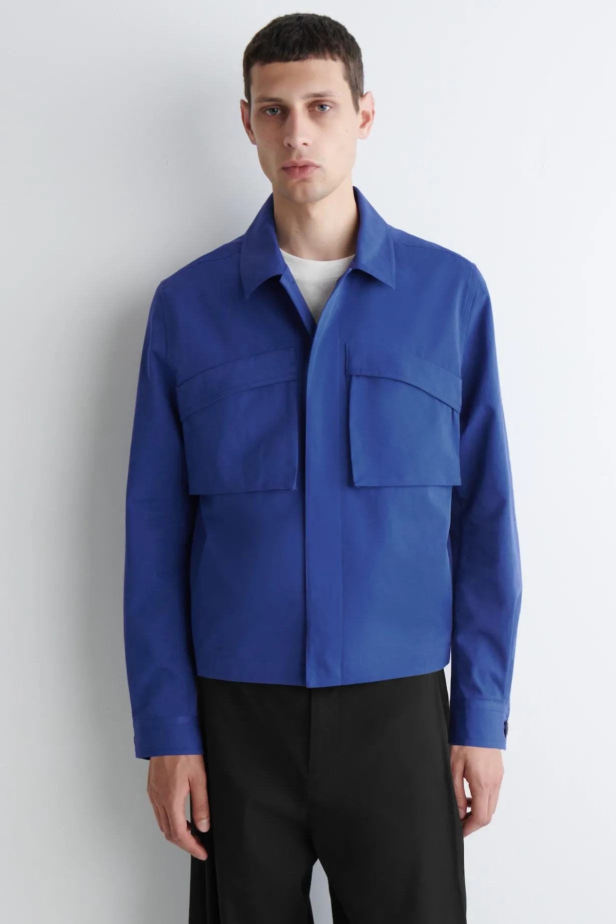UTILITY COTTON-TWILL OVERSHIRT