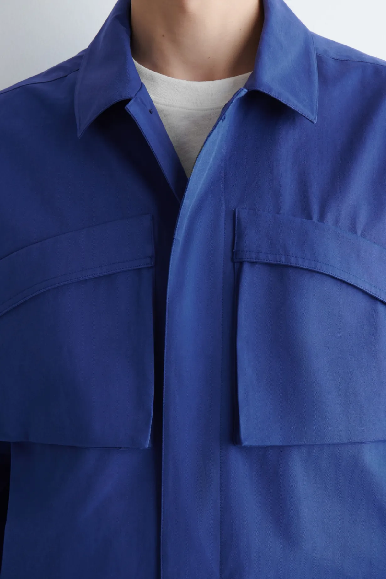 UTILITY COTTON-TWILL OVERSHIRT