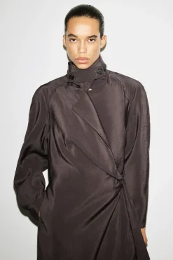 UTILITY TRENCH-STYLE MIDI DRESS