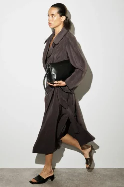UTILITY TRENCH-STYLE MIDI DRESS