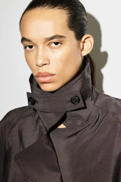 UTILITY TRENCH-STYLE MIDI DRESS