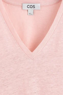 V-NECK LINEN T-SHIRT