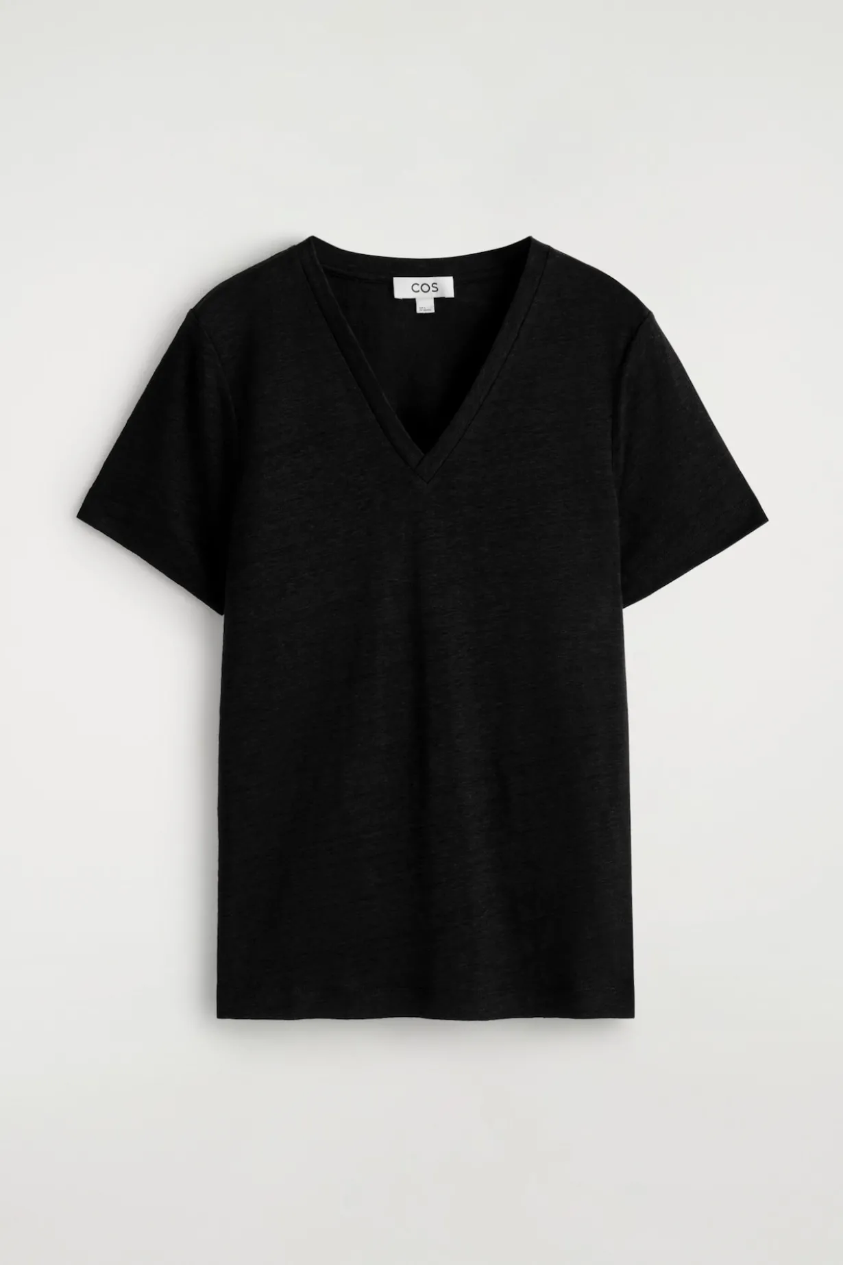 V-NECK LINEN T-SHIRT
