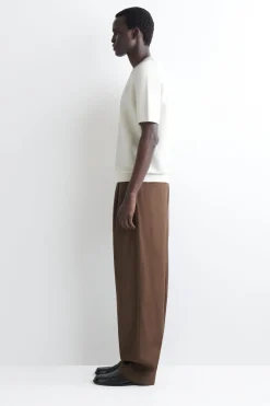 WAFFLE-KNIT COTTON T-SHIRT