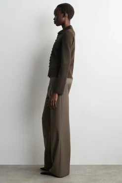WAISTED MILANO-KNIT CARDIGAN