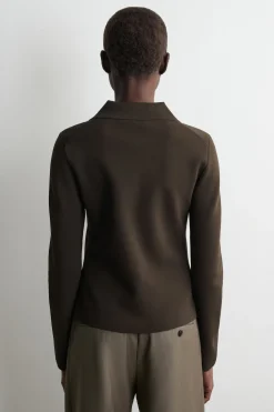 WAISTED MILANO-KNIT CARDIGAN