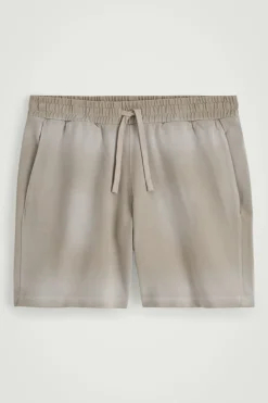 WASHED-JERSEY DRAWSTRING SHORTS