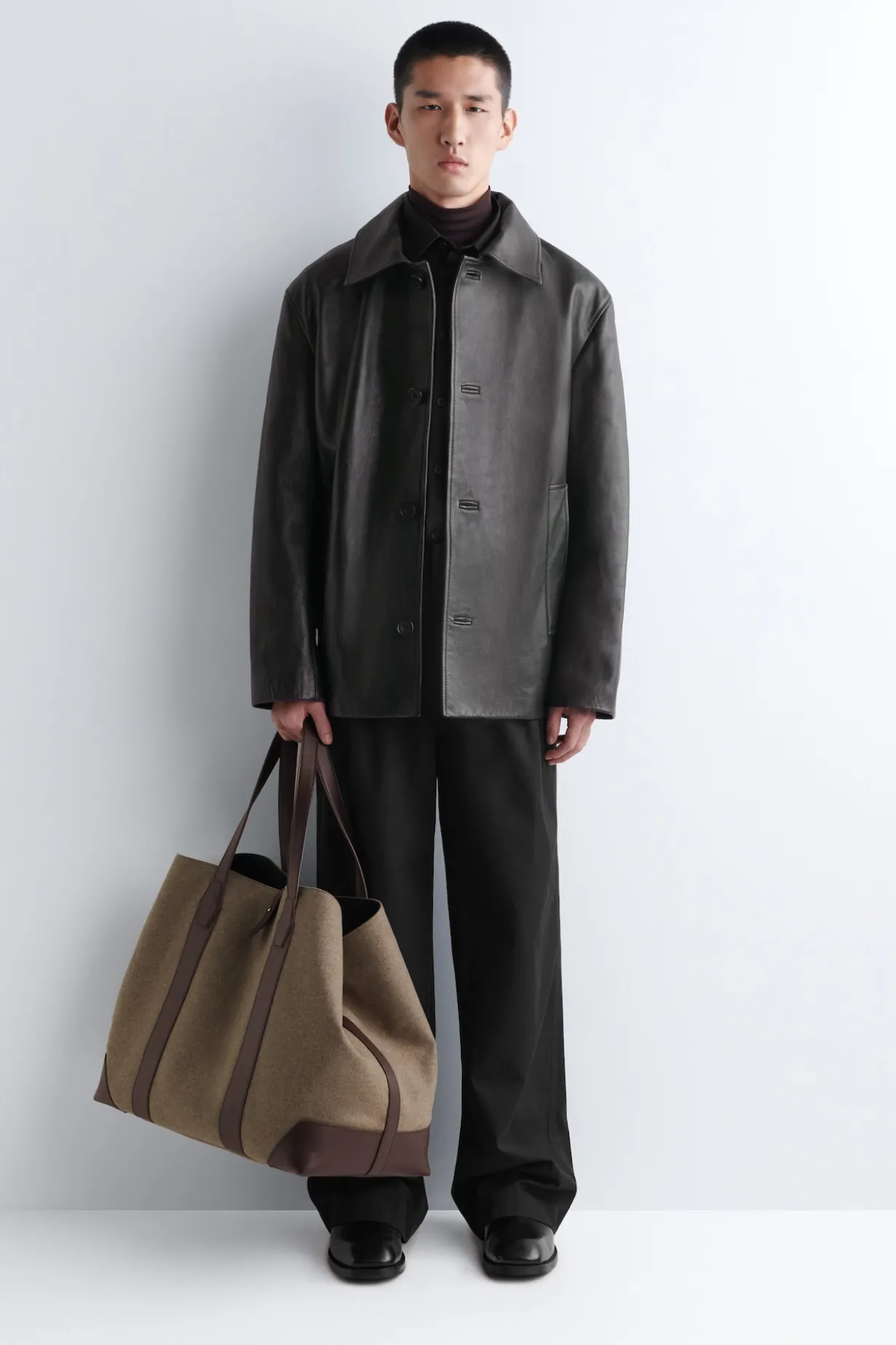 WEEKENDER OVERSIZED TOTE BAG - WOOL