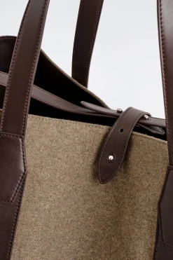 WEEKENDER OVERSIZED TOTE BAG - WOOL