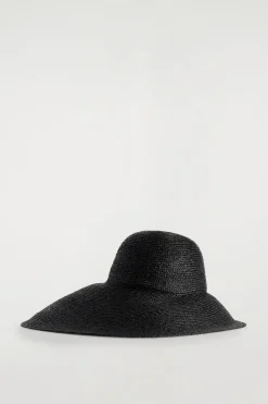 WIDE-BRIM RAFFIA HAT