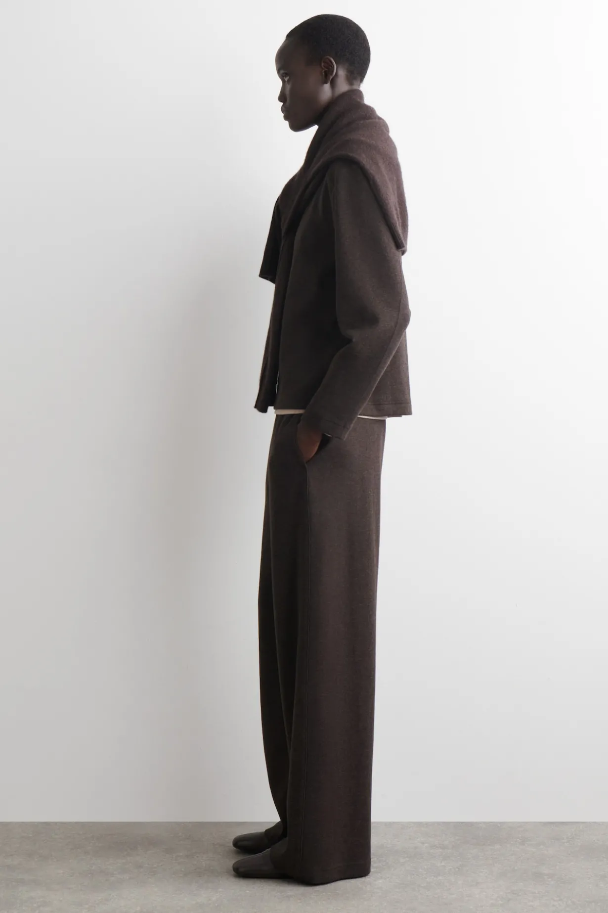 WIDE-LEG COTTON JOGGERS