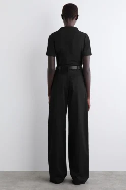 WIDE-LEG COTTON PANTS