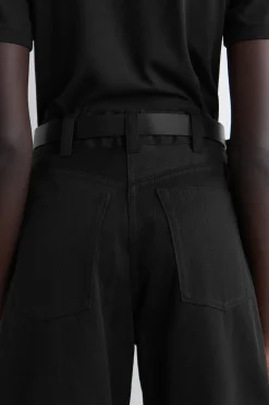 WIDE-LEG COTTON PANTS