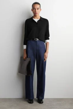 WIDE-LEG DENIM PANTS