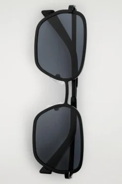 WIRE-FRAME RECTANGLE SUNGLASSES