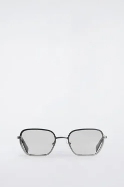 WIRE-FRAME RECTANGLE SUNGLASSES
