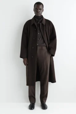 WOOL TAPERED PANTS