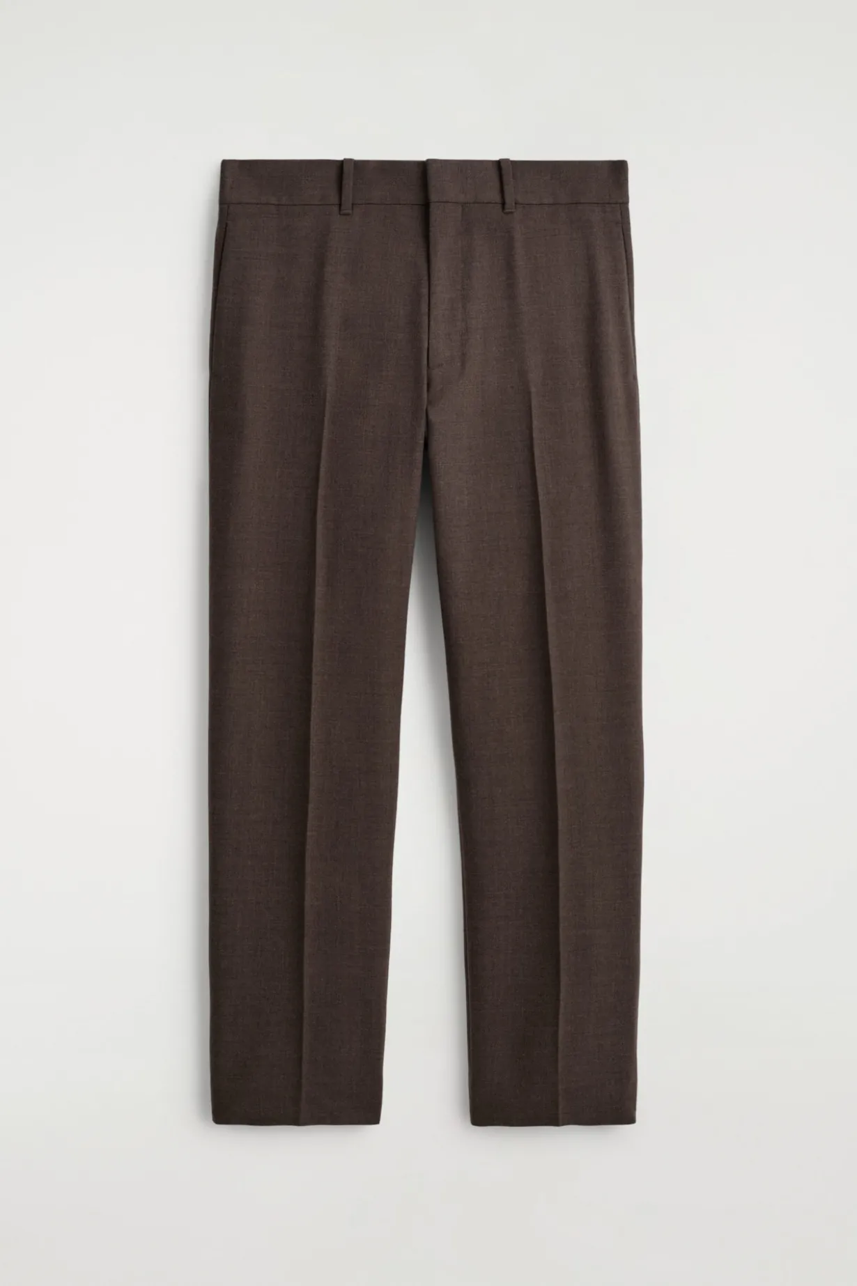 WOOL TAPERED PANTS