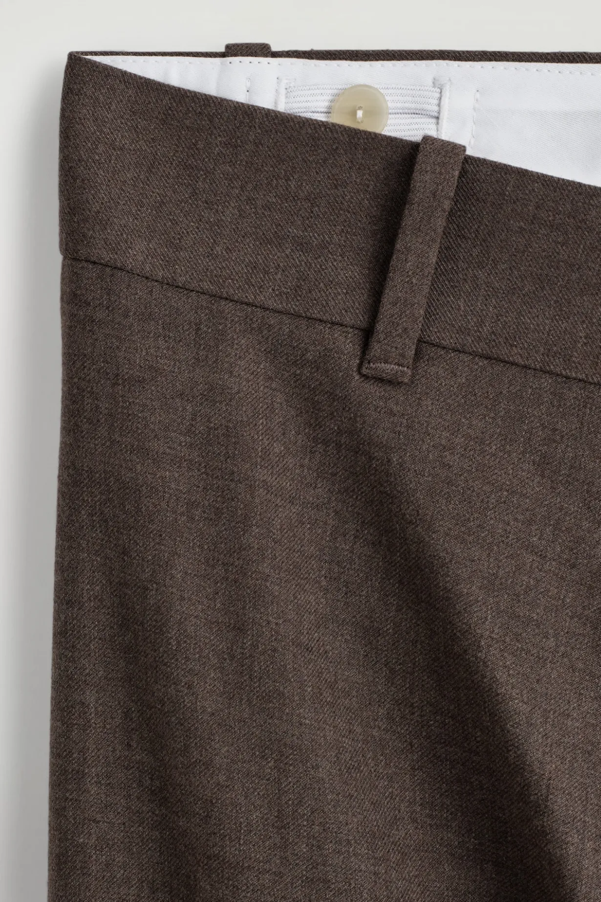 WOOL TAPERED PANTS