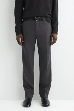 WOOL TAPERED PANTS