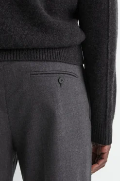 WOOL TAPERED PANTS