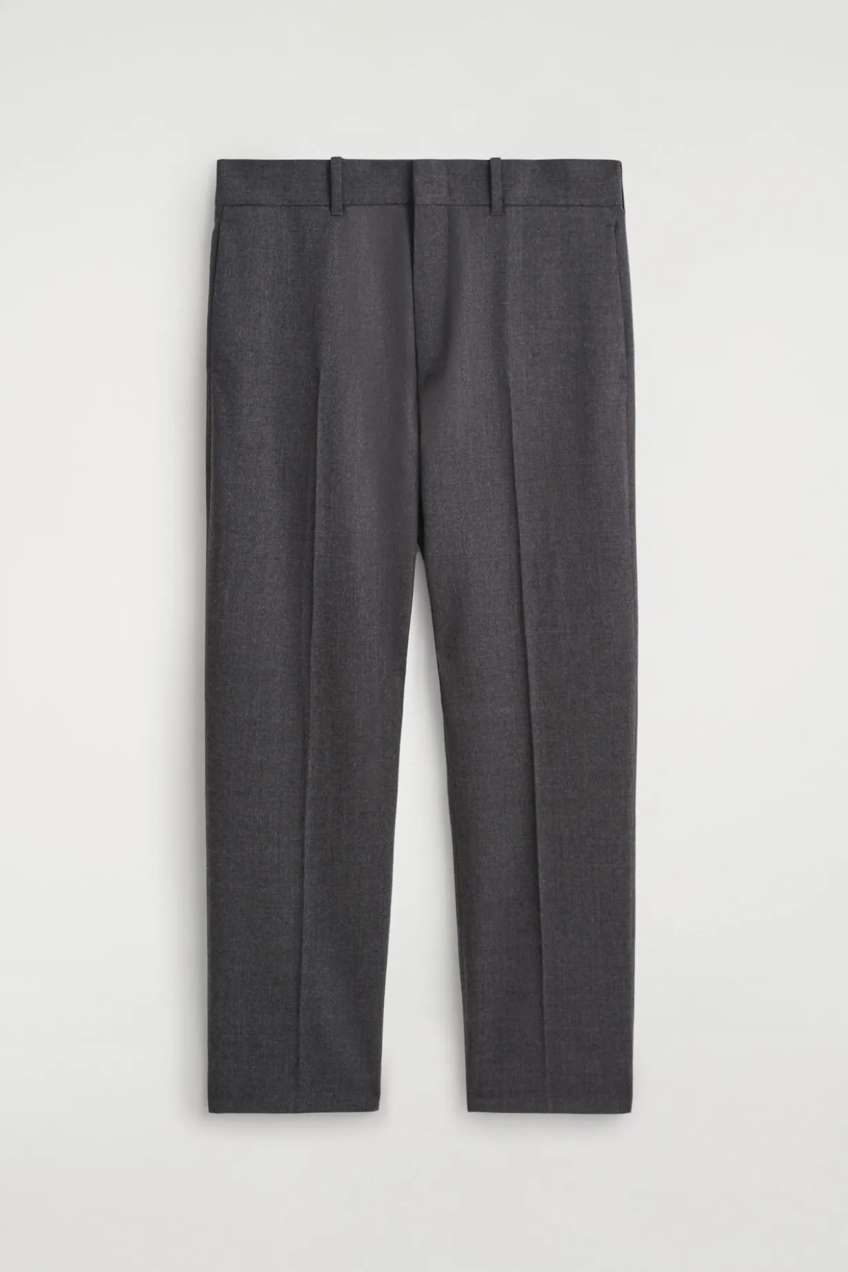 WOOL TAPERED PANTS