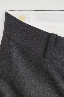 WOOL TAPERED PANTS