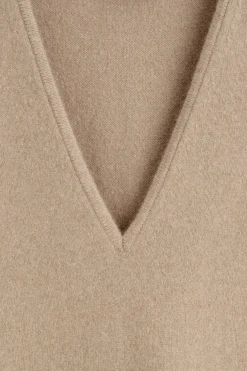 WOOL V-NECK TUNIC VEST