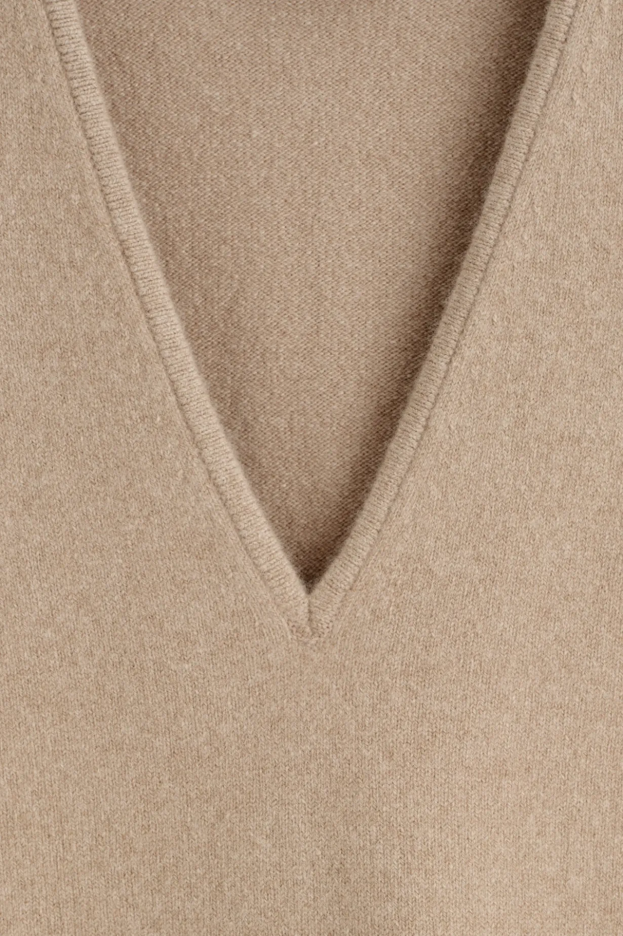 WOOL V-NECK TUNIC VEST