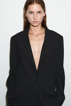 WOOL-BLEND BLAZER