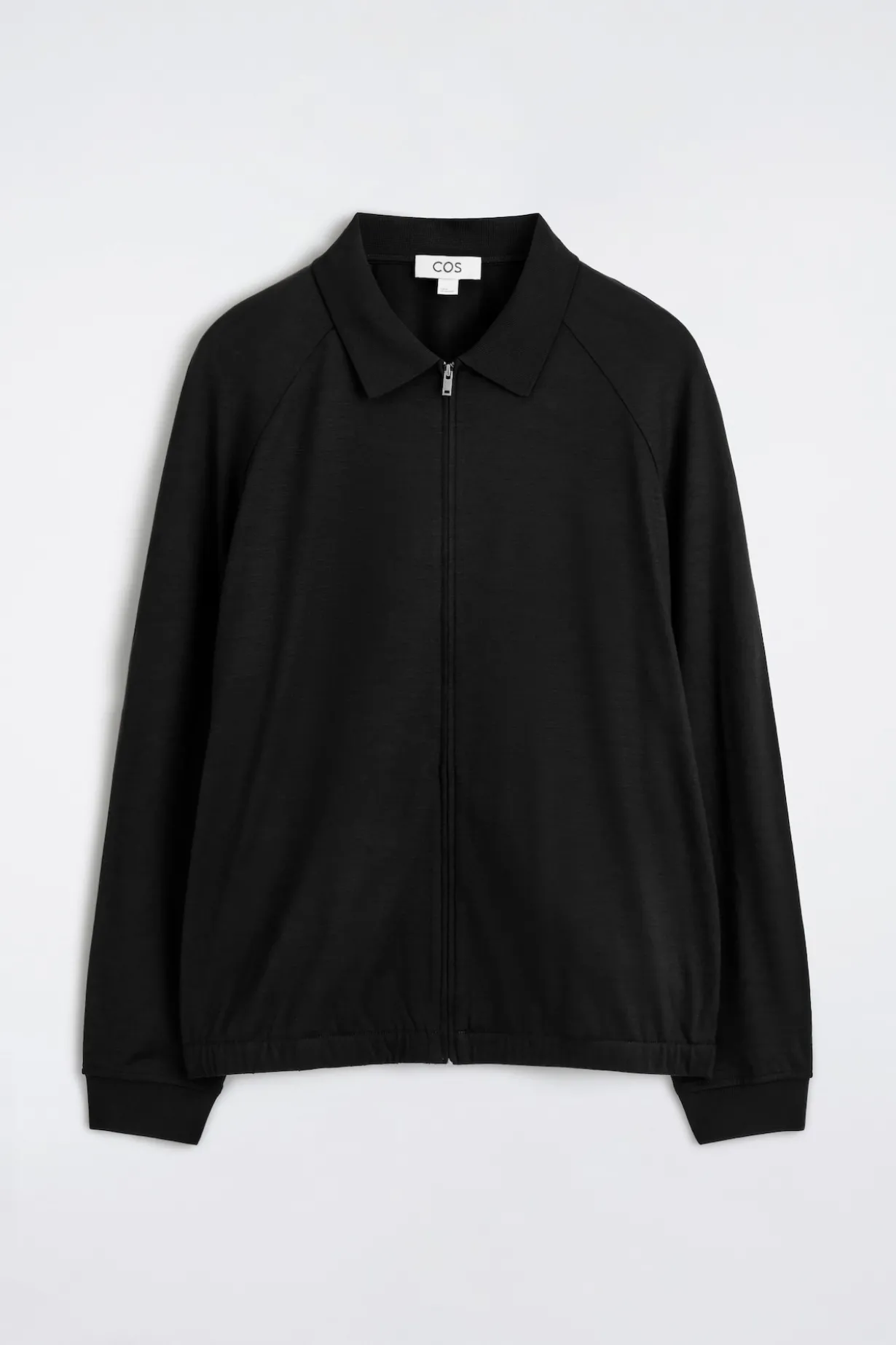 WOOL-JERSEY BOMBER JACKET