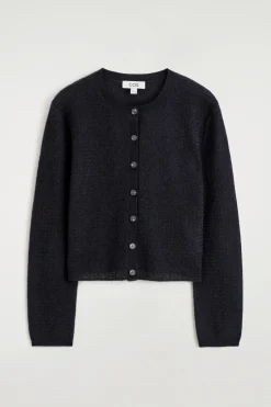 ZIGZAG-KNIT MOHAIR-BLEND CARDIGAN