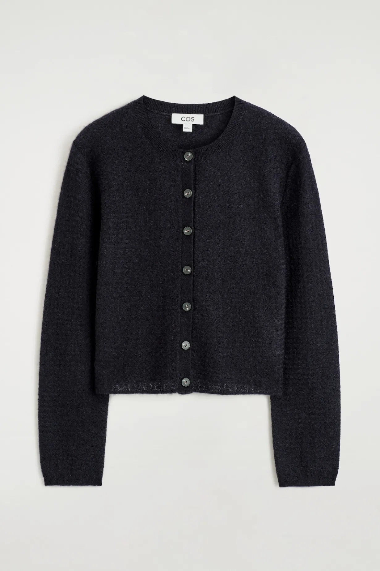 ZIGZAG-KNIT MOHAIR-BLEND CARDIGAN