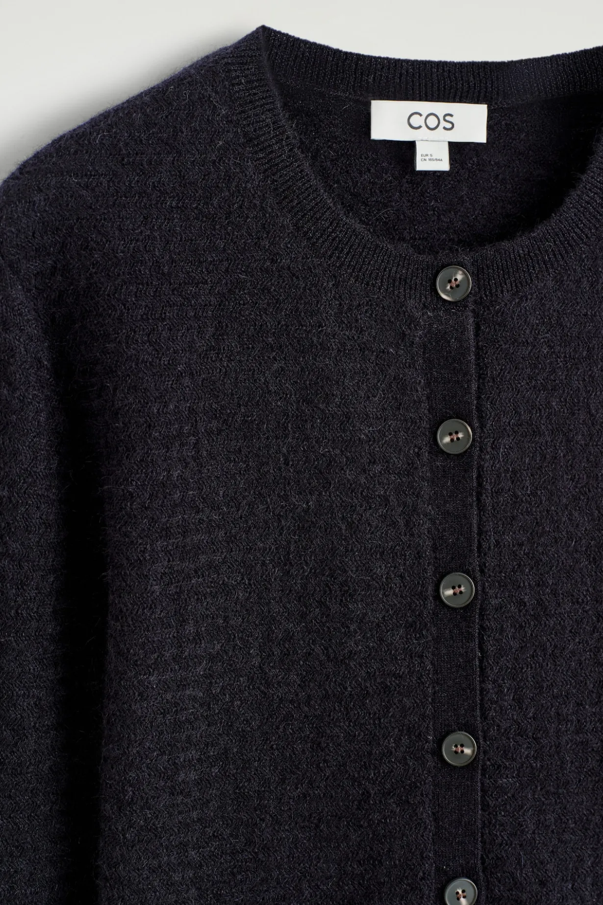 ZIGZAG-KNIT MOHAIR-BLEND CARDIGAN