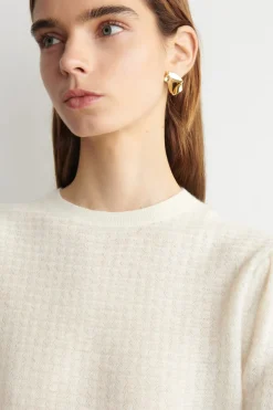 ZIGZAG-KNIT MOHAIR-BLEND SWEATER